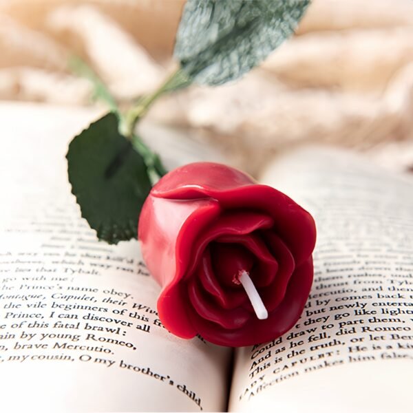 Rose Scented Candle Etsy Romantic Candle - Image 3
